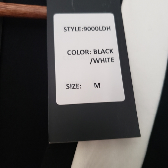 NWT Lac Bleu V-neck colorblock Bodycon mini dress - Picture 3 of 3